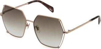 Police SPLD31 0F72 Mens Sunglasses Rose-Gold Size 56