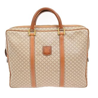 Celine Macadam Briefcase Canvas And Leather Brown Canvas Briefcase Bag (Pre-Owned)