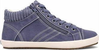 Taos Womens Startup Lace Up Sneakers In Indigo Distressed