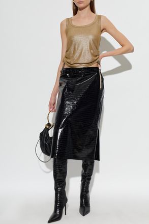 Burberry Sleeveless Top Tiana, Womens, Gold