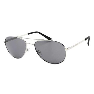 Calvin Klein Unisex Volwassene R165S 045 Zonnebril (Zilver/Zwart)