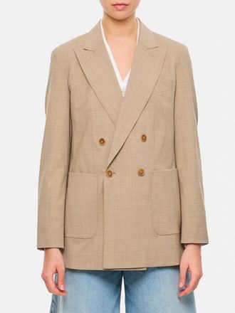 Max Mara Blazer doppiopetto Max Mara in lana stretch