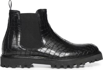 Giuliano Galiano Chelsea Boots - Heren - Chelseaboots - Zwart - 42 EU - Leer - Schoenen