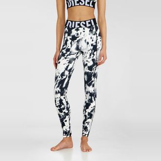 Diesel Leggings in printed microfibre - Pants - Woman - Multicolor