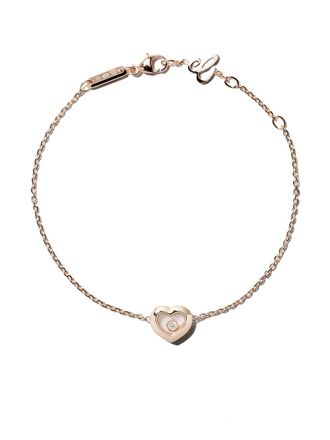 Chopard Bracciale Happy Diamonds Icons in oro rosa 18kt con pendente