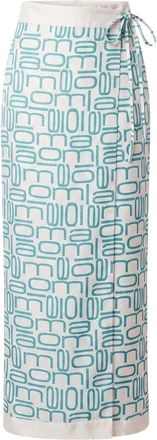 Malo Wijde Palazzo Broek - Dames - Broeken - Blauw - Maat: XS