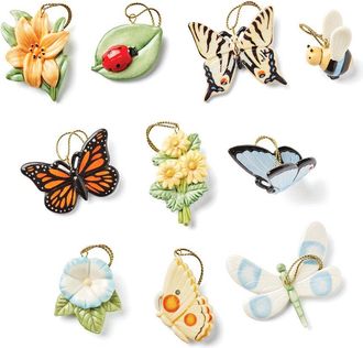 Lenox Butterfly Meadow 10Pc Ornament Set