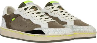 Crime London Sneakers - Heren - Sneakers - Groen - 41 EU - Nylon - Schoenen