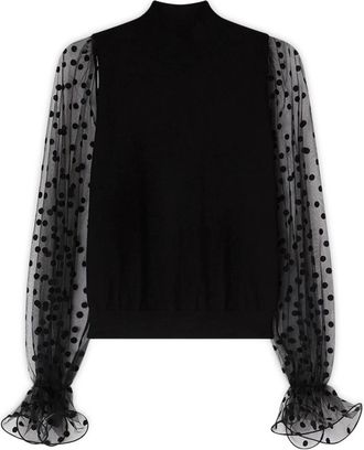 Motivi Dames, Blouses & Shirts, Zwart, Maat: M Poliester