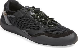 Prada Speedrock Mixed Media Sneaker in Nero at Nordstrom, Size 10.5Us