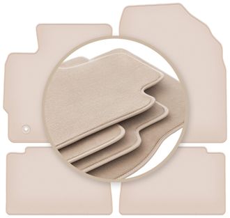 OEM Alfombrillas Beige Premium Para Toyota Corolla Xi E16 Hatchback, Sed&aacute;n 2013-2019