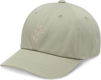 tentree Flower Embroidery Peak Hat in Light Moss/white Oak at Nordstrom