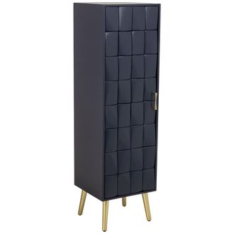 Wanderlust Deco Armario De Madera Negro 40.5x37x139.5h Cm