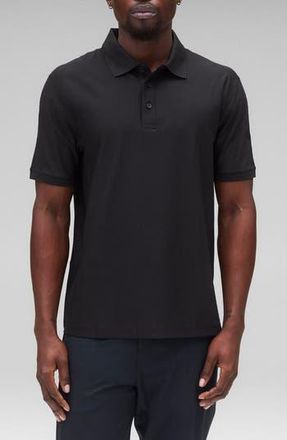 Reigning Champ Playoff Tech Piqu&eacute; Polo in Black at Nordstrom Rack, Size Xx-Large