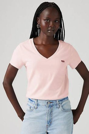 Levi's Camiseta Perfect V neck - Mujer - XL - Rosa / Otpourri Jersey