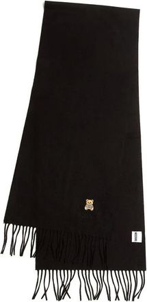 Moschino Accessoires, Dames, Zwart, ONE Size, Wol, Winter Sjaal