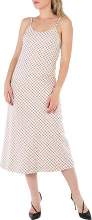 Maison Margiela Maison Margiela Ladies Check Wool Long Dress, Brand Size 42 (US Size 8)