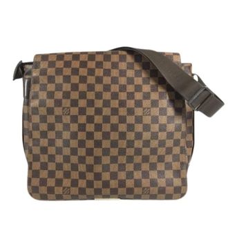 Louis Vuitton Pre-owned Damier Canvas Shoulder Bag - Heren - Pre-owned - Bruin - Maat: ONE Size