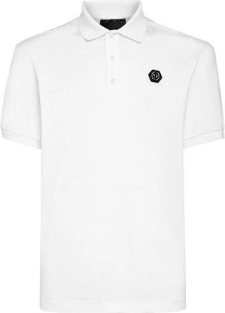Philipp Plein Slim Fit Polo shirt SS - Heren - Polos - Wit - 4XL - Katoen - Tops