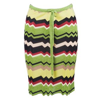 Missoni Zigzag Knitted Skirt - 00s