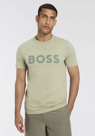 Boss Orange by Hugo Boss T-Shirt BOSS ORANGE Thinking, Herren, Gr. 4XL, gr&uuml;n (open gr&uuml;n370), Jersey, Obermaterial: 100% Baumwolle, regular fit normal, Rundhals, eingesetzt abg