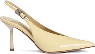 Le Silla Pumps Clivage con cinturino posteriore - Giallo
