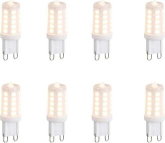 LUEDD LED lamp - set van 8 - G9 - 3W - 2700K - 250LM - dimbaar