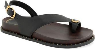 Kenneth Cole Dixon Sandal in Black Leather at Nordstrom, Size 8.5