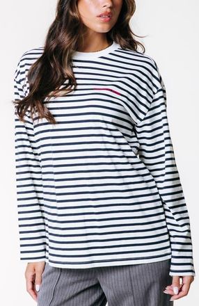 Colourful rebel Bold Logo Longsleeve in Off White at Nordstrom, Size X-Small Eu