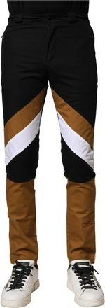 Dolce & Gabbana Multicolor Katoenen Slim Fit Chino Broek - Heren - Slim Fit Broeken - Veelkleurig - XS - Katoen - Broeken