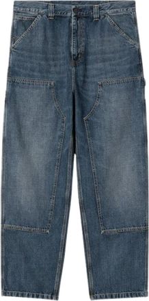 Carhartt Work in Progress Navy Blue Straight Jeans