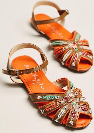 Meher Kakalia Tavira Beaded Sandals