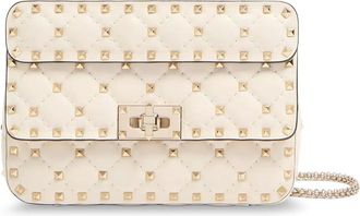 Valentino Garavani Dames, Tassen, Beige, Maat: ONE Size Leer