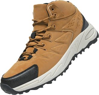 Generic Hiking Trainers Mens High Top, Mens High Top Trainer Classic Waterproof Walking Shoes Comfortable Outdoor Camping Climbing Sneaker Casual Lace Up Shoe