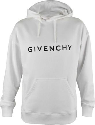 Givenchy Archetype Slim-Fit Hoodie - Heren - Hoodies - Wit - M - Katoen - Hoodies & sweatvesten