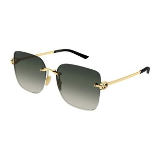 Gucci Zonnebril - Dames - Accessoires - Geel - Maat: 60 MM