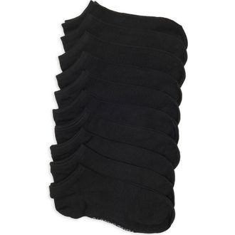 Vince Camuto 10-Pack Missy Basic Ankle Socks in Black at Nordstrom Rack, Size 9/11