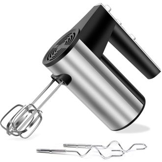 OEM Batidora De Mano El&eacute;ctrica De Acero Inoxidable De 1000 W Para Cocinar, Turboalimentaci&oacute;n/velocidad De Autocontrol + 5 Velocidades + Bot&oacute;n De Expulsi&oacute;n