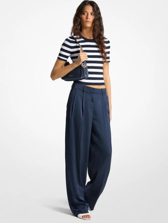 Michael Kors Drapey Satin Wide Leg Pants