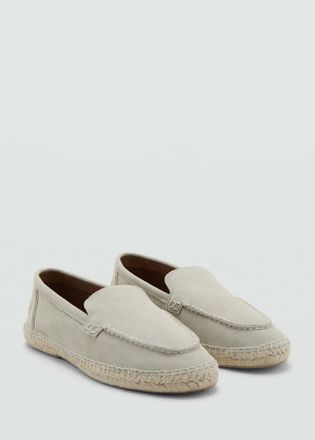 Mango Scarpe pelle juta sabbia - Uomo - 39 - MANGO MAN