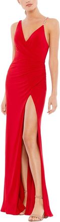 Mac Duggal Open Back V-Neck Dress