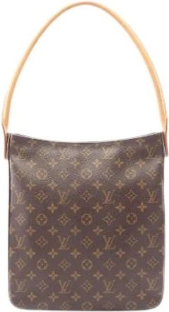 Louis Vuitton Pre-owned Shoulder Bags, female, Brown, Size: ONE SIZE Pre-owned Looping GM Shoulder Bag