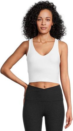 Beyond Yoga Spacedye Good Day Cropped Tank Top Womens Clothing Cloud White : 2XL, Elastane/Polyester
