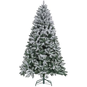 HOMCOM &Aacute;rbol de navidad 122x122x210 cm verde