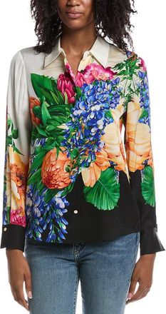 Elie Tahari The Madeline Spring Meadow Blouse