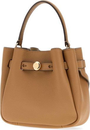 Tory Burch Womens Camel Leather Mini Romy Bucket Bag Tiramisu Borse A Secchiello