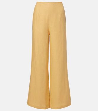 Faithfull The Brand Syna linen wide-leg pants