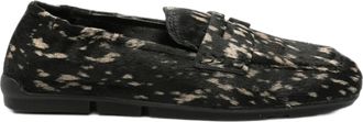 Ash Black Barkley Beige Spots Textured Loafers