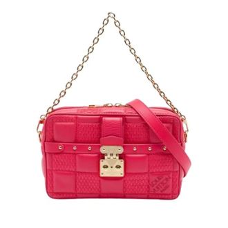 Louis Vuitton Pre-owned Vintage Damier Satchel - Dames - Pre-owned - Roze - Maat: ONE Size Leer