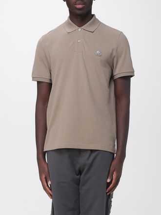 Moose Knuckles Short-Sleeve Cotton Polo Shirt with Applied Logo Patch